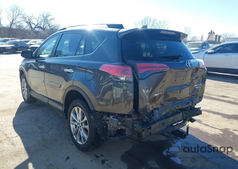 2017 Toyota Rav4 Limited z USA, uszkodzony, nr VIN 2T3DFREV1HW667661